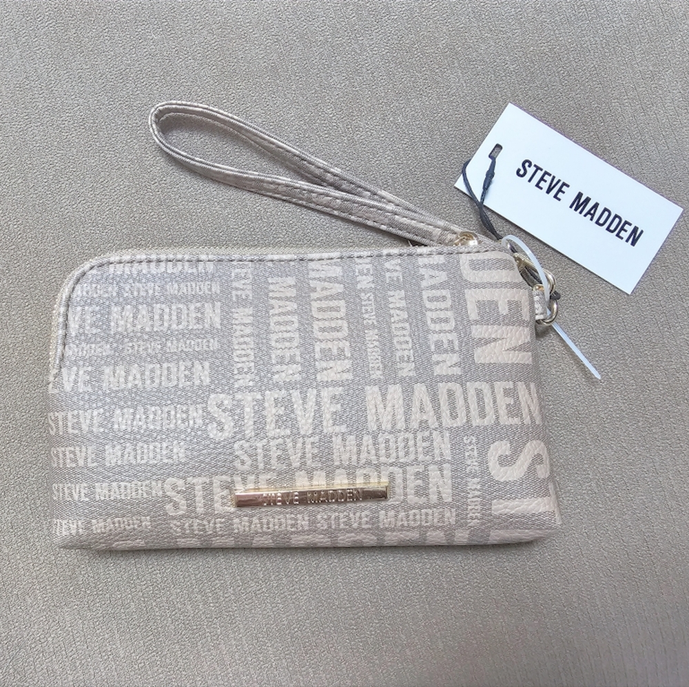 Steve Madden Logo Wristlet Clutch